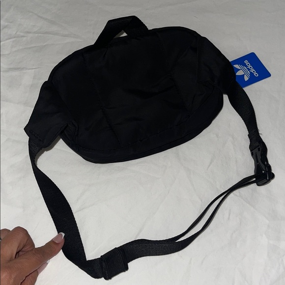 ADIDAS ORIGINALS SPORT WAIST or Cross body PACK Black and White 2 pouch Unisex - Picture 3 of 16